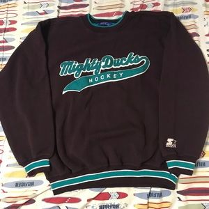 Size L Vintage Mighty Ducks Starter Sweatshirt